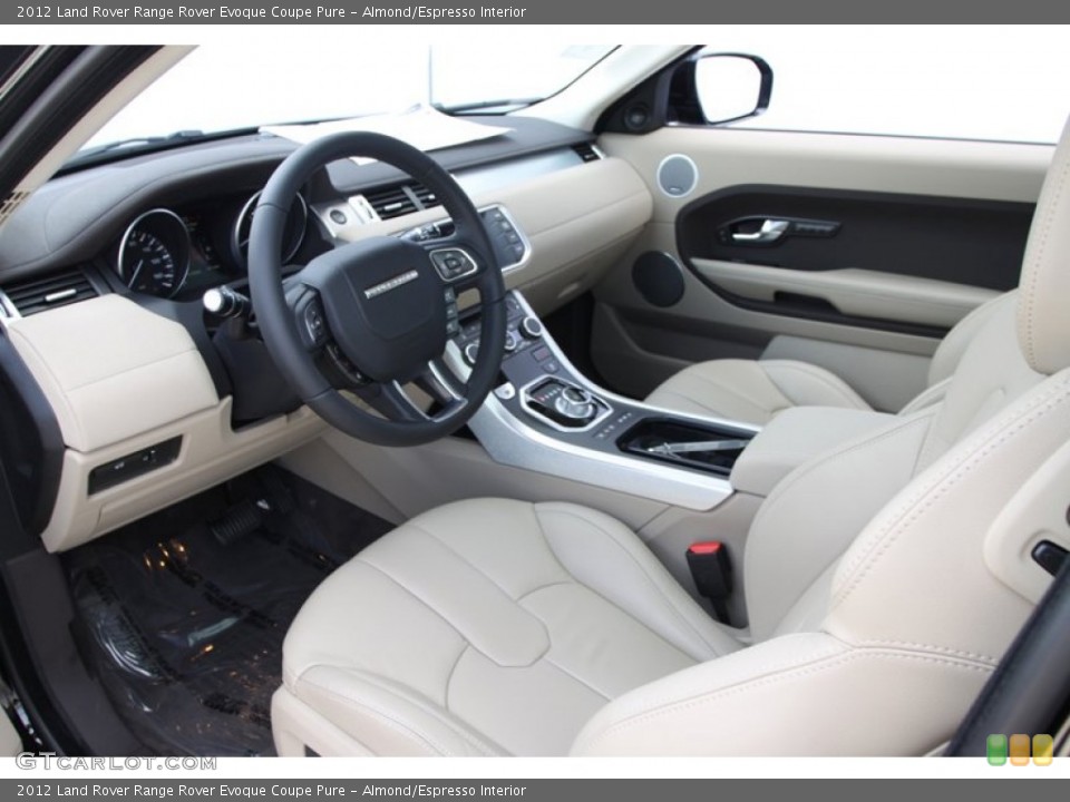 Almond/Espresso Interior Photo for the 2012 Land Rover Range Rover Evoque Coupe Pure #60838343