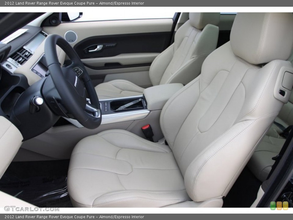 Almond/Espresso Interior Photo for the 2012 Land Rover Range Rover Evoque Coupe Pure #60838346