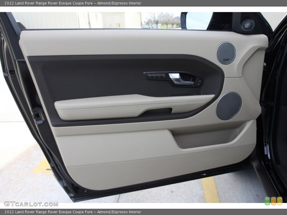Almond/Espresso Interior Door Panel for the 2012 Land Rover Range Rover Evoque Coupe Pure #60838463
