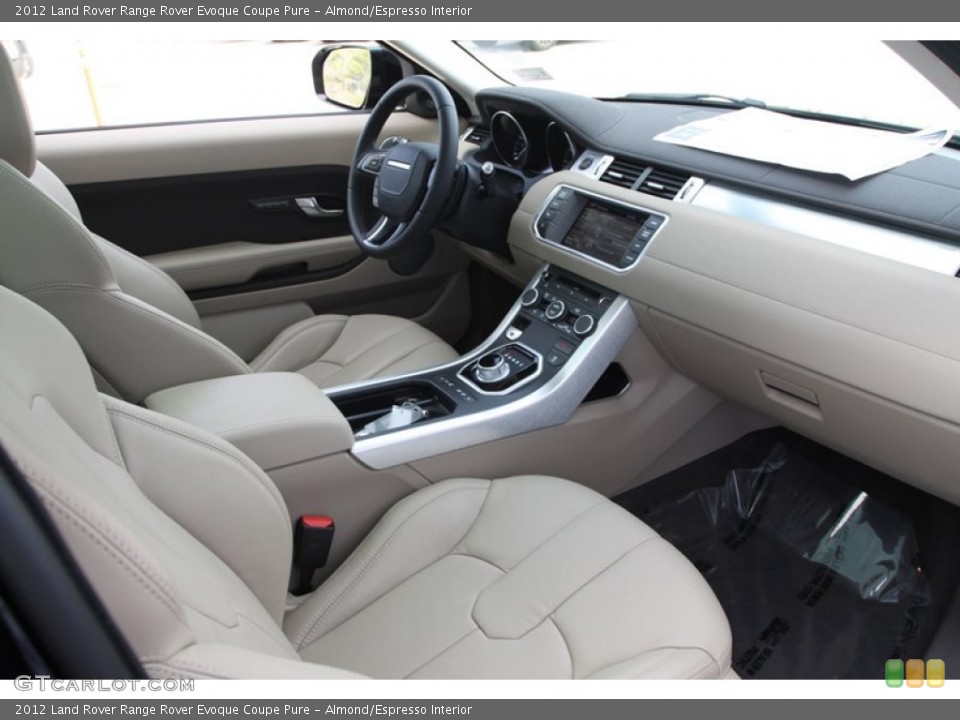 Almond/Espresso Interior Photo for the 2012 Land Rover Range Rover Evoque Coupe Pure #60838569