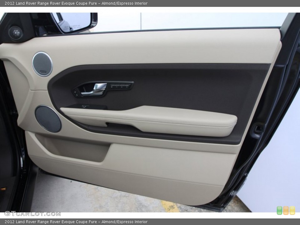 Almond/Espresso Interior Door Panel for the 2012 Land Rover Range Rover Evoque Coupe Pure #60838572