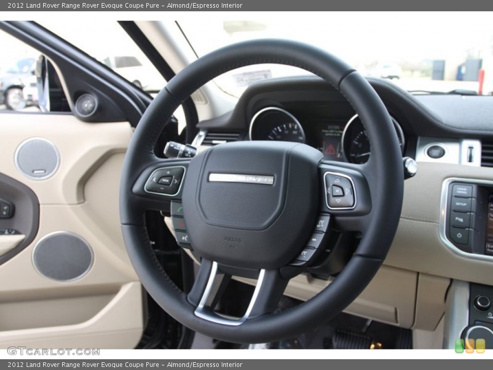 Almond/Espresso Interior Steering Wheel for the 2012 Land Rover Range Rover Evoque Coupe Pure #60838584