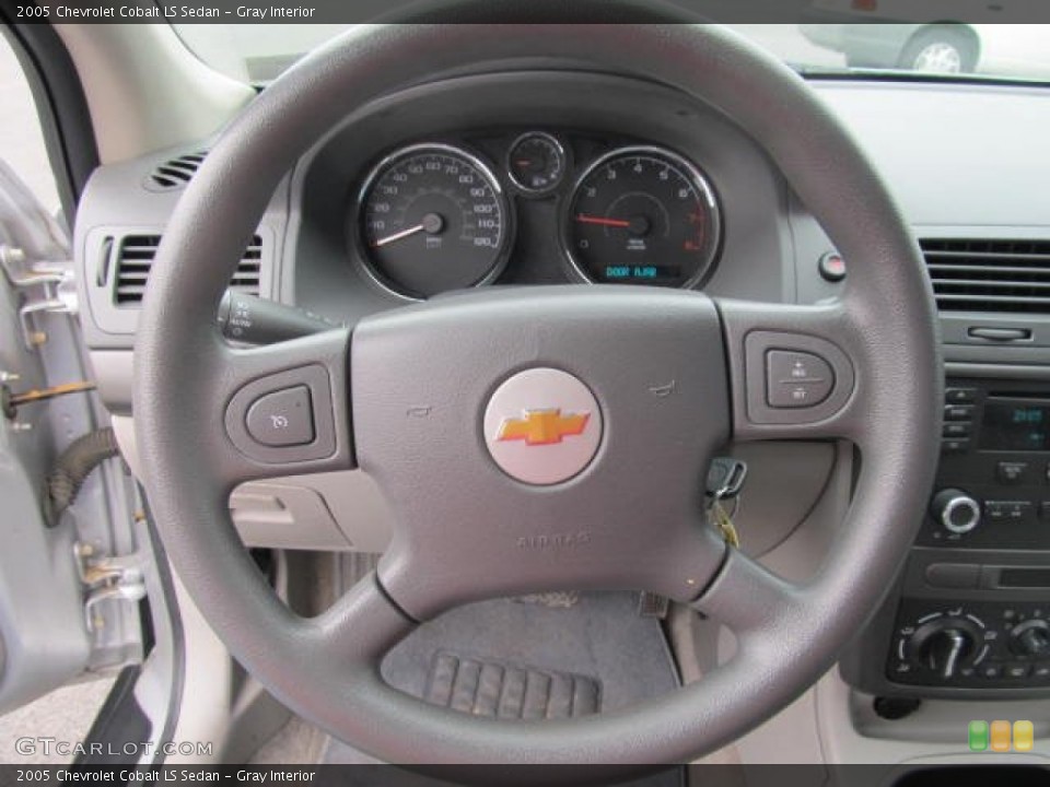 Gray Interior Steering Wheel for the 2005 Chevrolet Cobalt LS Sedan #60841693