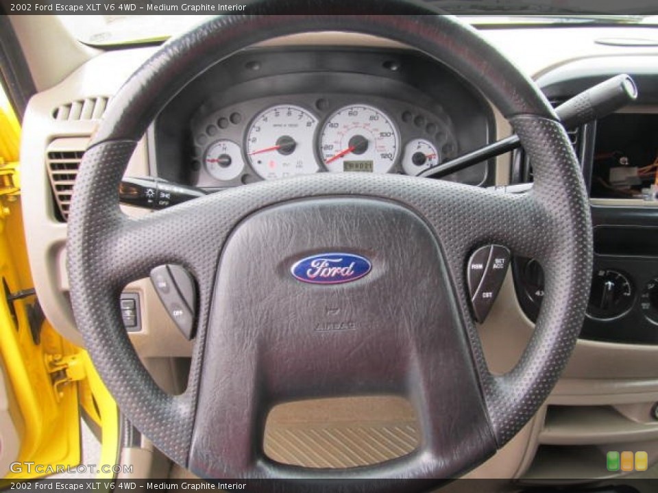 Medium Graphite Interior Steering Wheel for the 2002 Ford Escape XLT V6 4WD #60841948