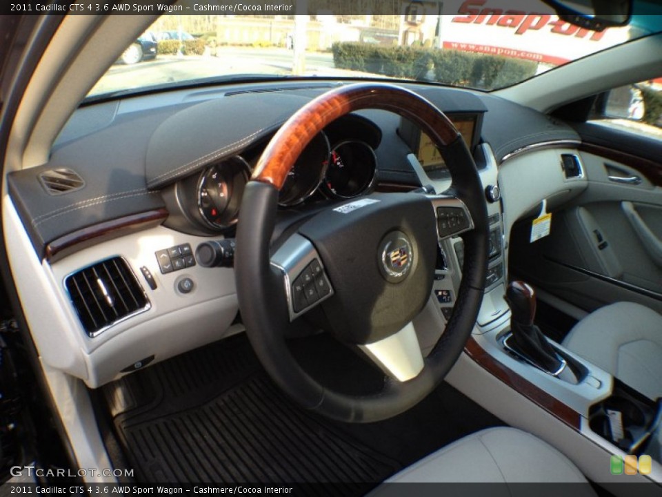 Cashmere/Cocoa Interior Steering Wheel for the 2011 Cadillac CTS 4 3.6 AWD Sport Wagon #60842902
