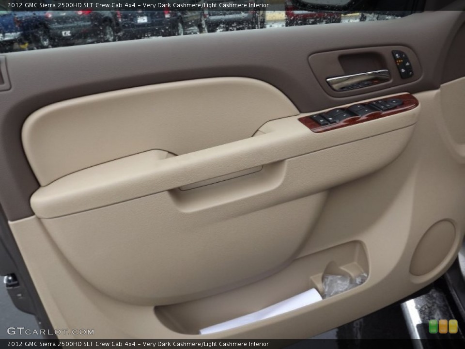 Very Dark Cashmere/Light Cashmere Interior Door Panel for the 2012 GMC Sierra 2500HD SLT Crew Cab 4x4 #60844170