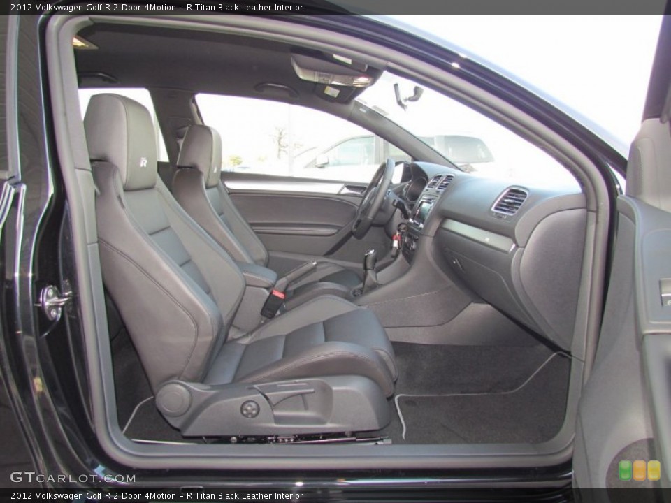 R Titan Black Leather Interior Photo for the 2012 Volkswagen Golf R 2 Door 4Motion #60845754