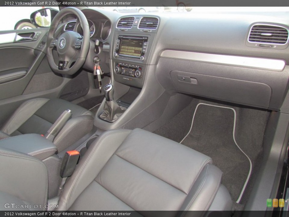 R Titan Black Leather Interior Dashboard for the 2012 Volkswagen Golf R 2 Door 4Motion #60845811