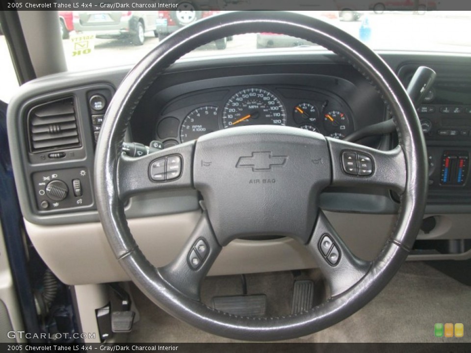 Gray/Dark Charcoal Interior Steering Wheel for the 2005 Chevrolet Tahoe LS 4x4 #60848851