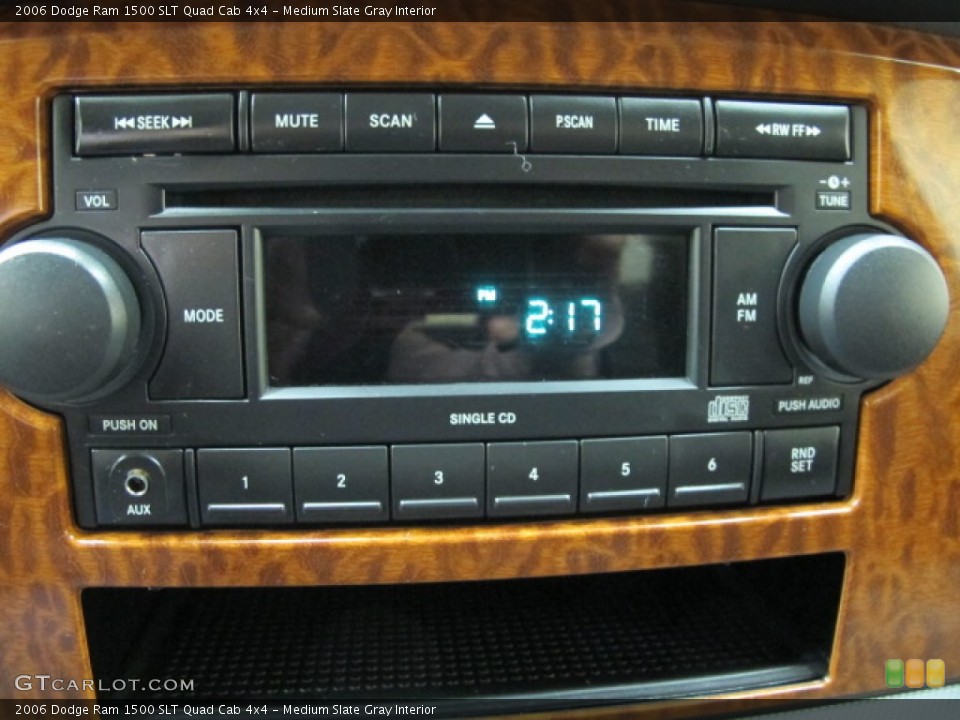 Medium Slate Gray Interior Audio System for the 2006 Dodge Ram 1500 SLT Quad Cab 4x4 #60848898