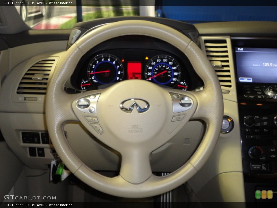 Wheat Interior Steering Wheel for the 2011 Infiniti FX 35 AWD #60850896