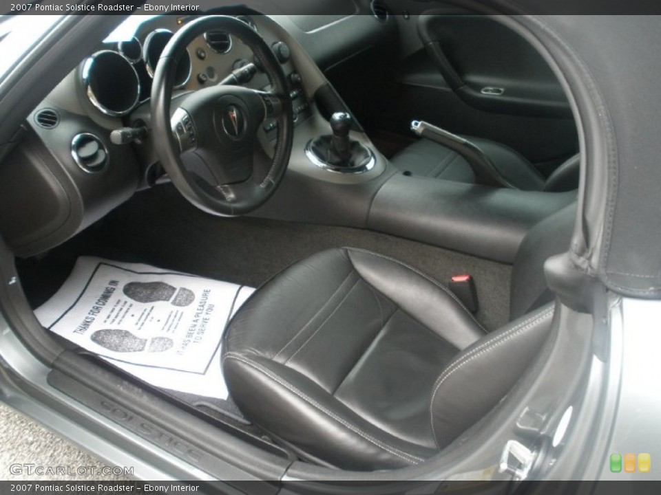 Ebony Interior Photo for the 2007 Pontiac Solstice Roadster #60854319