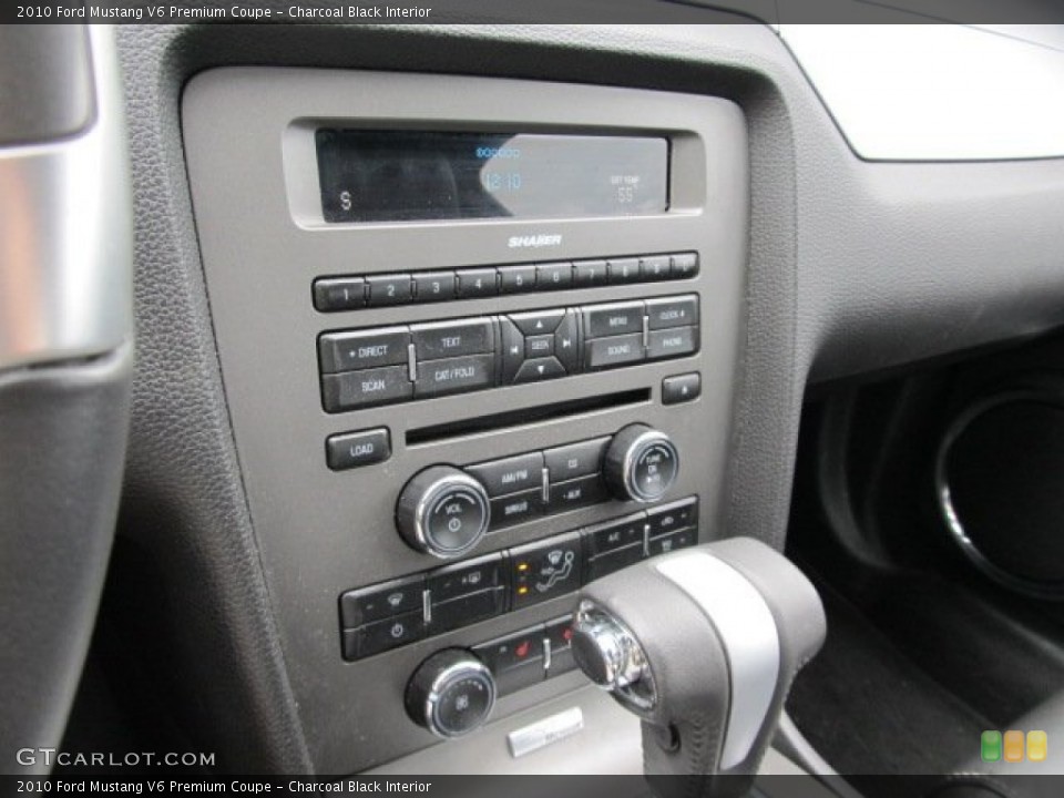 Charcoal Black Interior Controls for the 2010 Ford Mustang V6 Premium Coupe #60855020