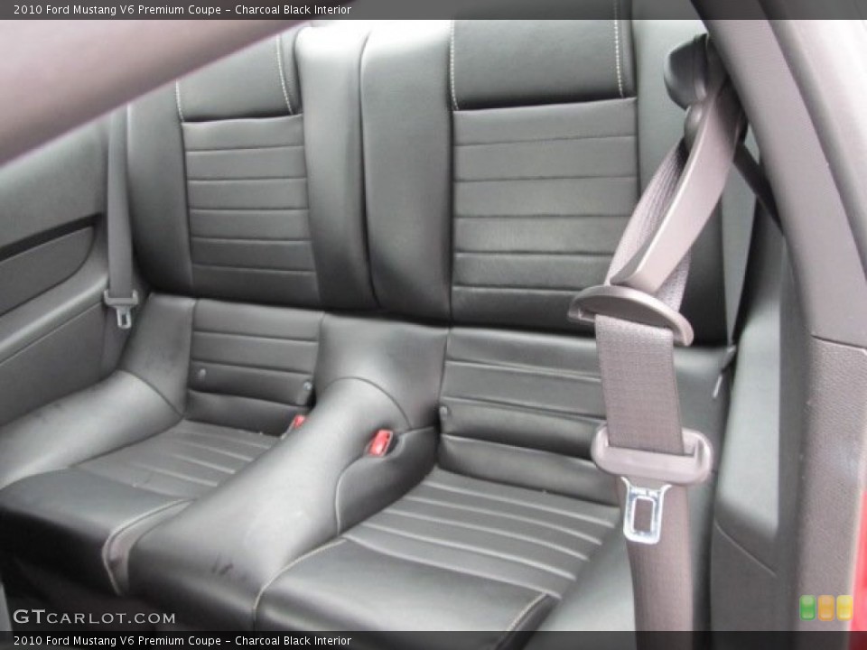 Charcoal Black Interior Rear Seat for the 2010 Ford Mustang V6 Premium Coupe #60855066