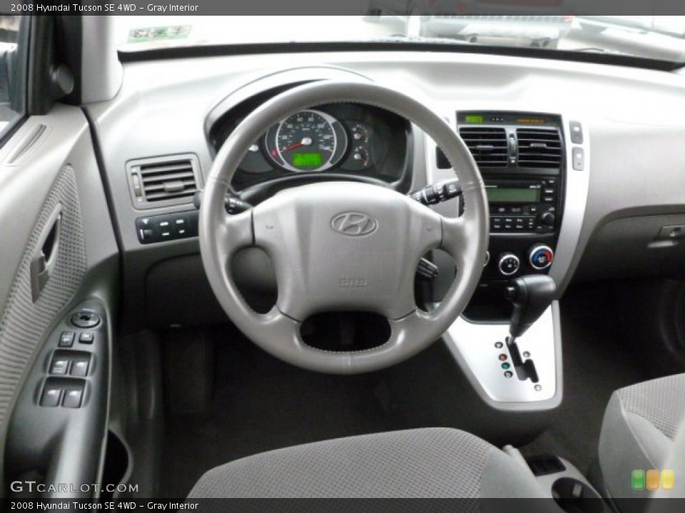 Gray Interior Dashboard for the 2008 Hyundai Tucson SE 4WD #60855781