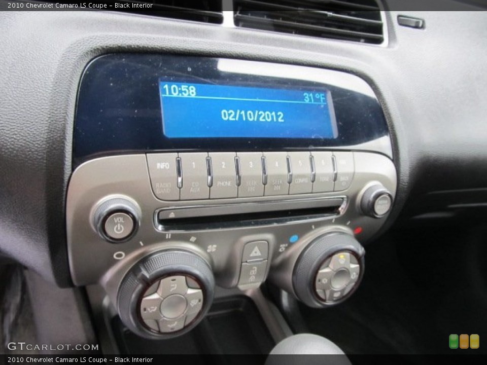 Black Interior Audio System for the 2010 Chevrolet Camaro LS Coupe #60856917