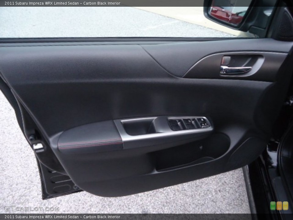 Carbon Black Interior Door Panel for the 2011 Subaru Impreza WRX Limited Sedan #60859023