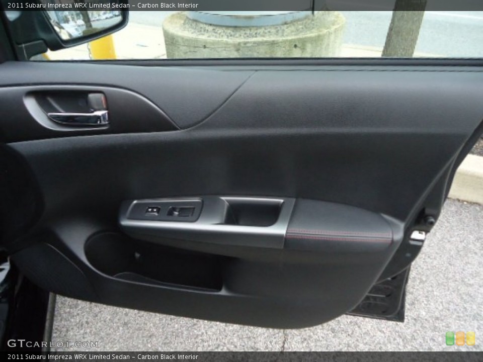 Carbon Black Interior Door Panel for the 2011 Subaru Impreza WRX Limited Sedan #60859032