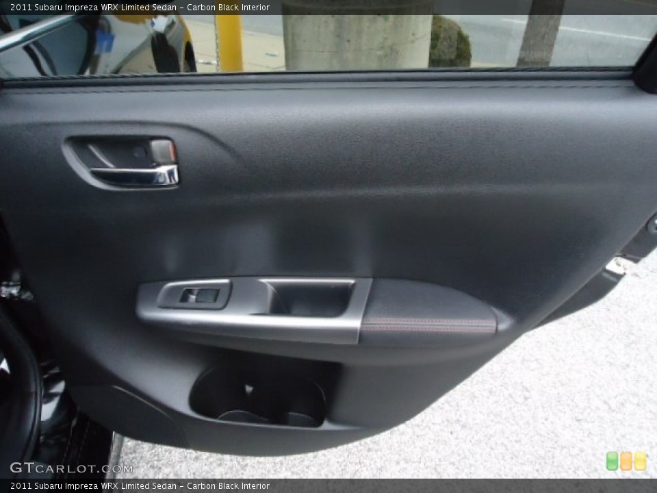 Carbon Black Interior Door Panel for the 2011 Subaru Impreza WRX Limited Sedan #60859041