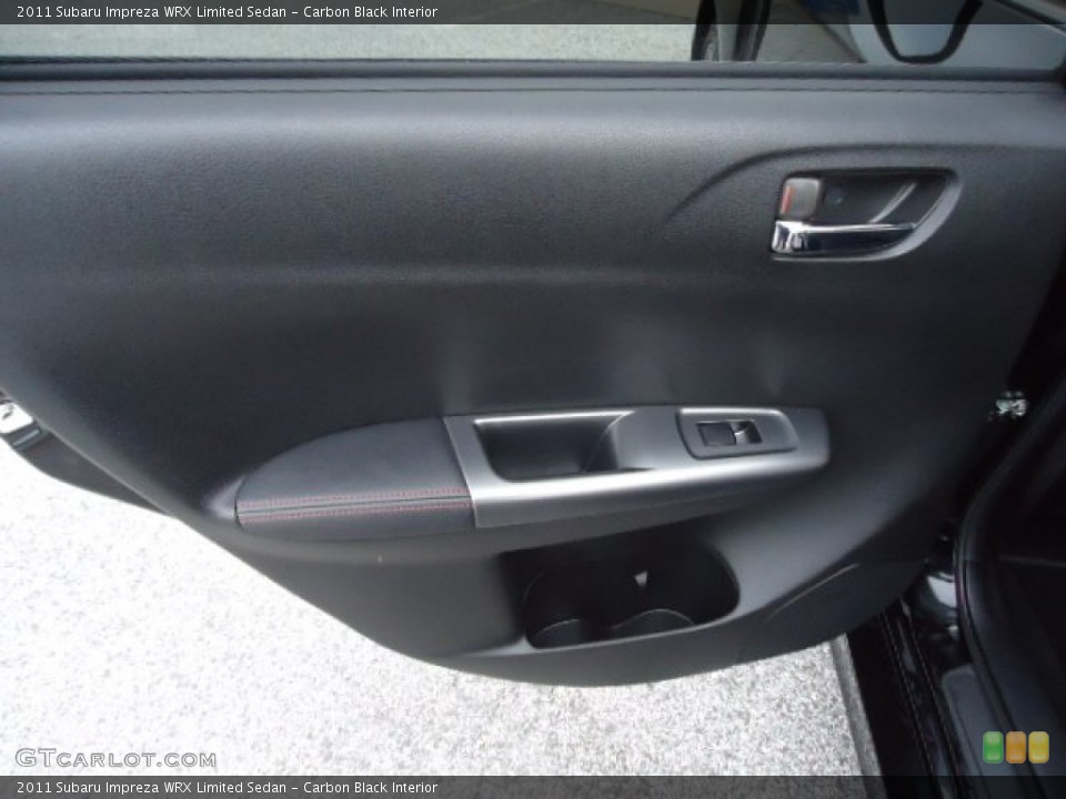 Carbon Black Interior Door Panel for the 2011 Subaru Impreza WRX Limited Sedan #60859056