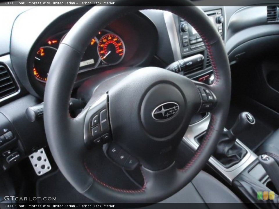 Carbon Black Interior Steering Wheel for the 2011 Subaru Impreza WRX Limited Sedan #60859074