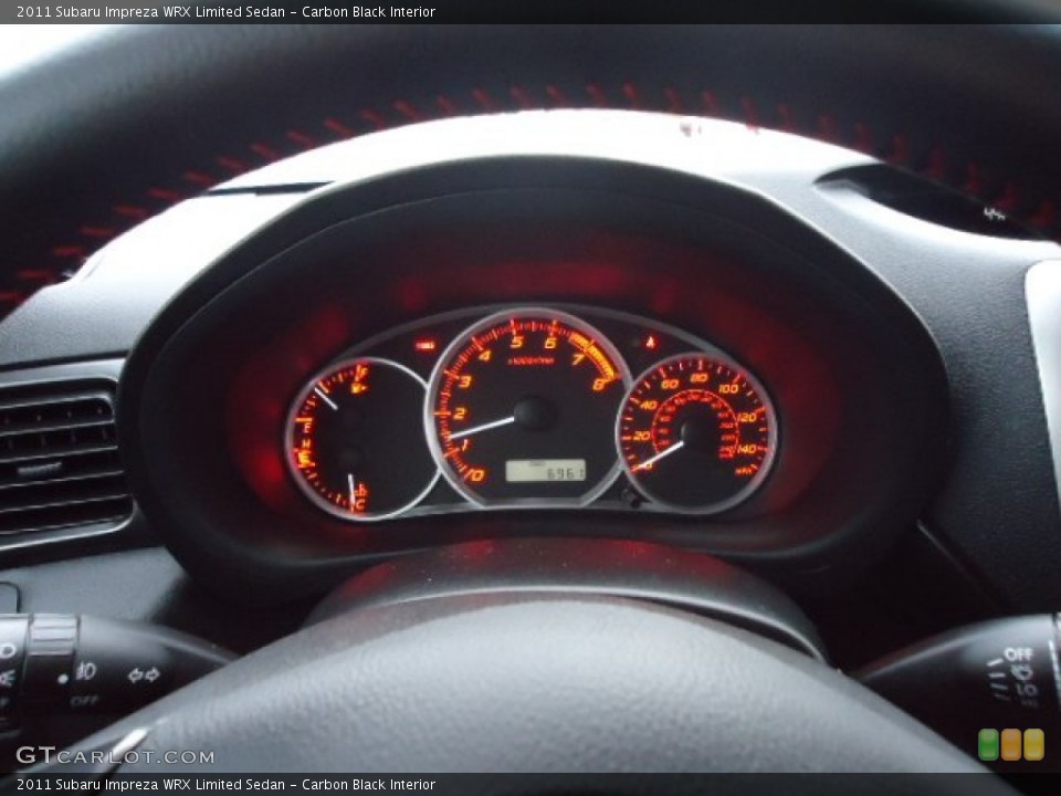 Carbon Black Interior Gauges for the 2011 Subaru Impreza WRX Limited Sedan #60859089