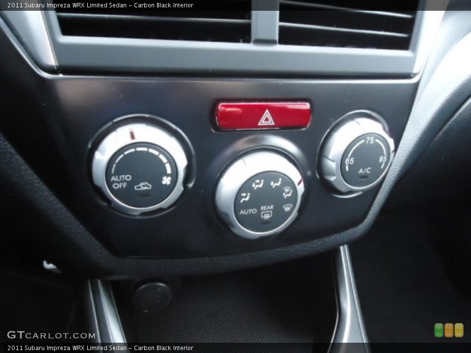 Carbon Black Interior Controls for the 2011 Subaru Impreza WRX Limited Sedan #60859116