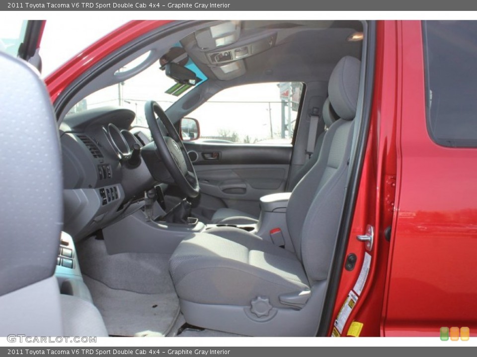 Graphite Gray Interior Photo for the 2011 Toyota Tacoma V6 TRD Sport Double Cab 4x4 #60859875