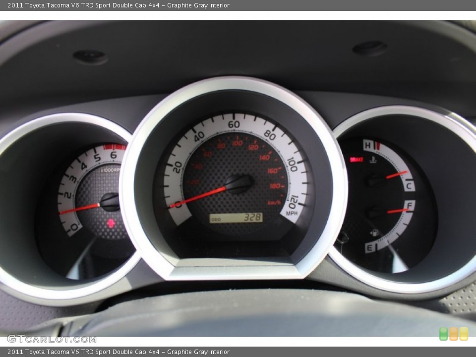 Graphite Gray Interior Gauges for the 2011 Toyota Tacoma V6 TRD Sport Double Cab 4x4 #60859911