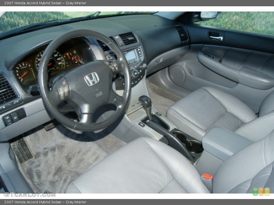 Gray Interior Prime Interior for the 2007 Honda Accord Hybrid Sedan #60860256