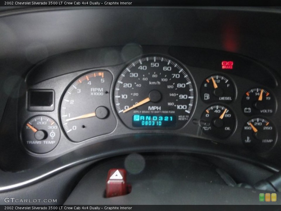 Graphite Interior Controls for the 2002 Chevrolet Silverado 3500 LT Crew Cab 4x4 Dually #60861648