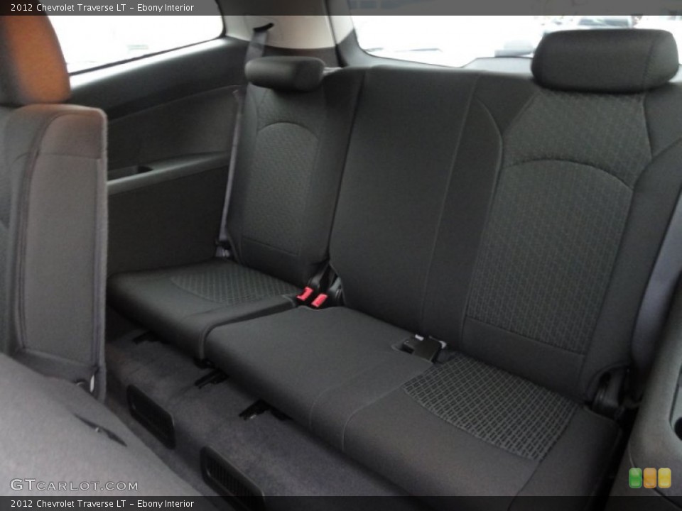 Ebony Interior Rear Seat for the 2012 Chevrolet Traverse LT #60862164