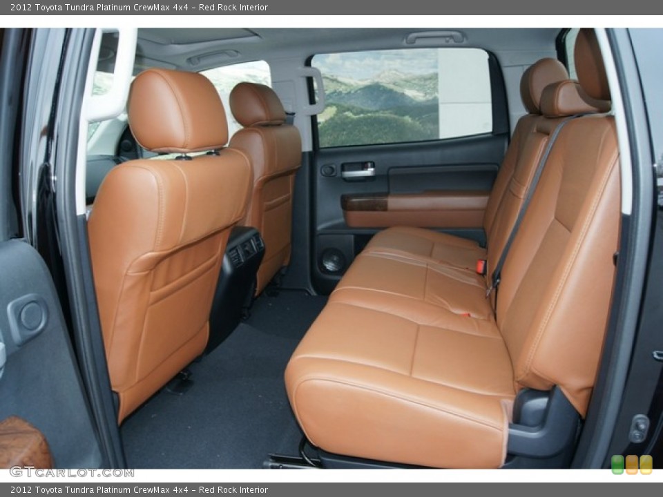 Red Rock Interior Rear Seat for the 2012 Toyota Tundra Platinum CrewMax 4x4 #60862281