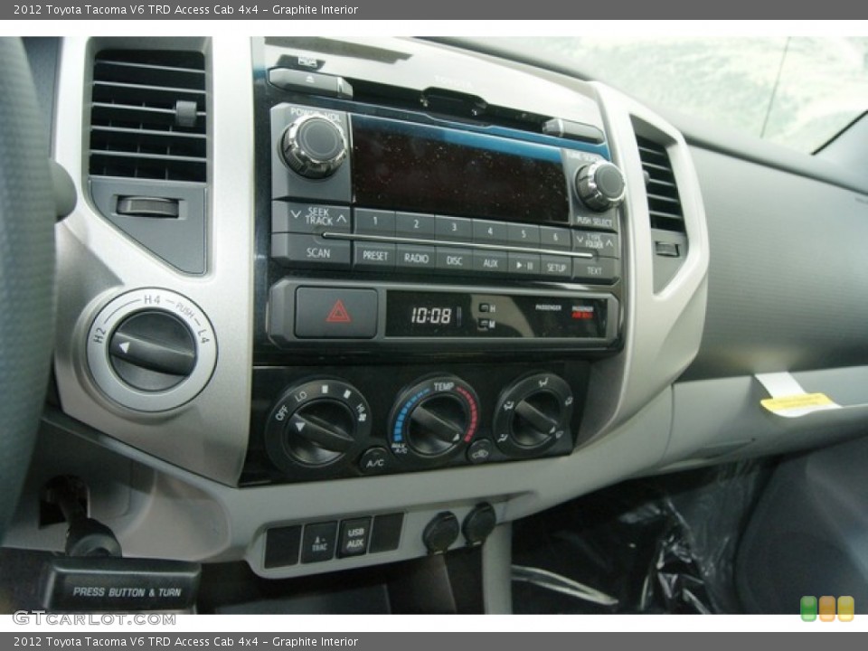 Graphite Interior Controls for the 2012 Toyota Tacoma V6 TRD Access Cab 4x4 #60862476