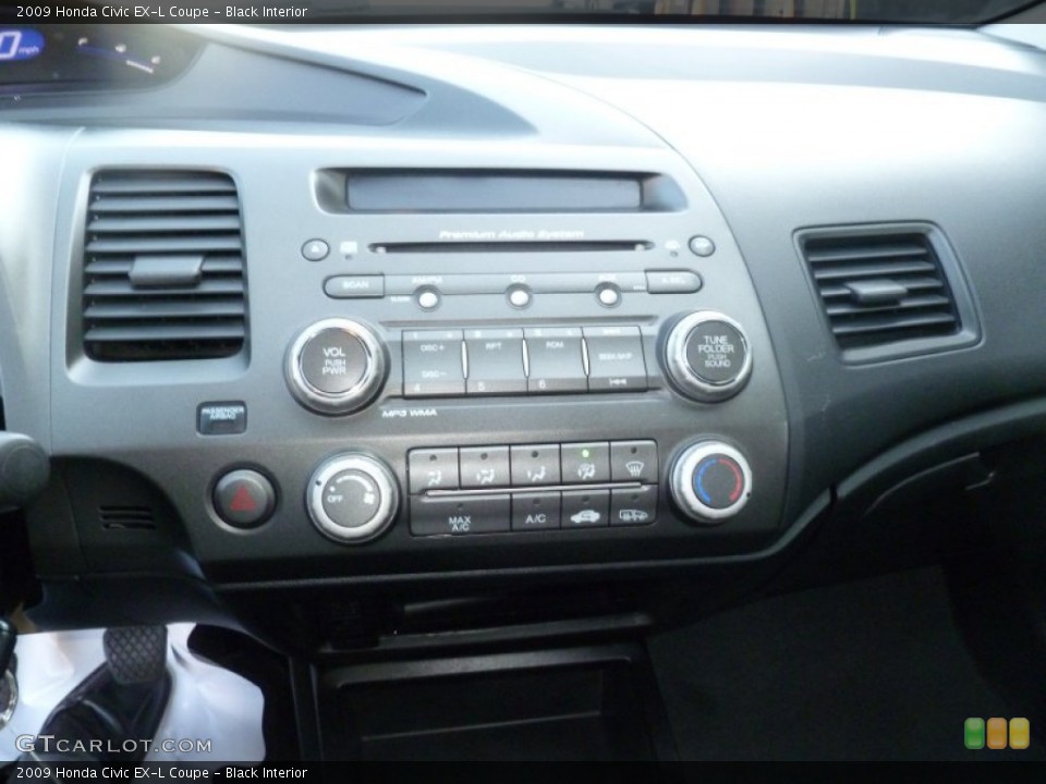 Black Interior Controls for the 2009 Honda Civic EX-L Coupe #60862647