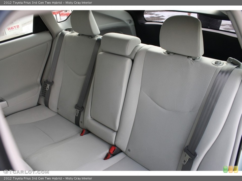 Misty Gray Interior Rear Seat for the 2012 Toyota Prius 3rd Gen Two Hybrid #60863202