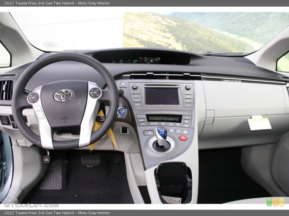 Misty Gray Interior Dashboard for the 2012 Toyota Prius 3rd Gen Two Hybrid #60863220