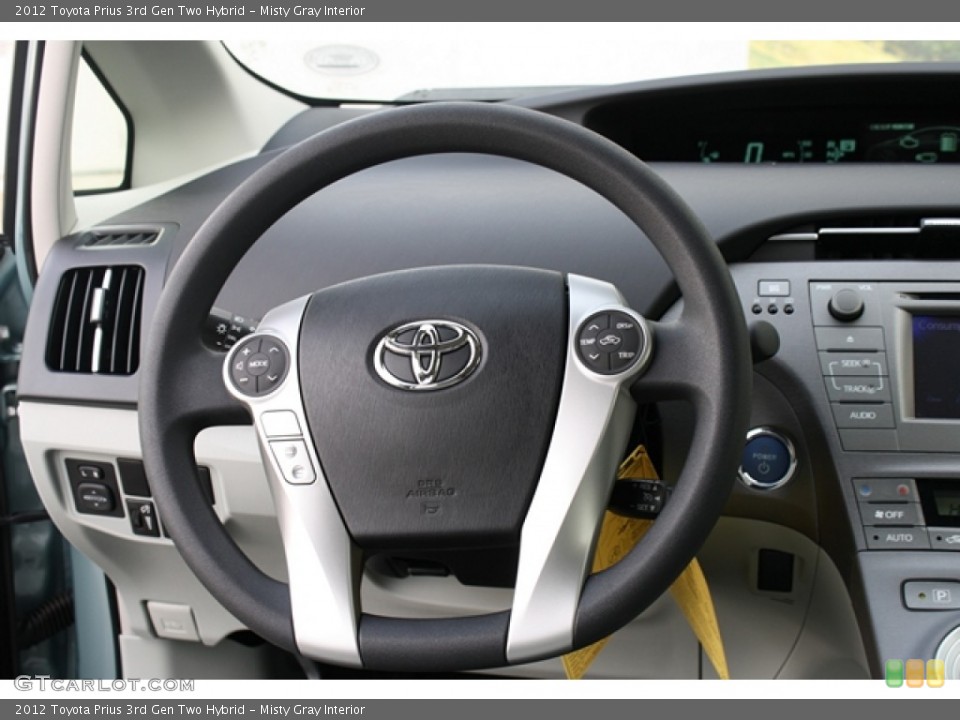 Misty Gray Interior Steering Wheel for the 2012 Toyota Prius 3rd Gen Two Hybrid #60863232