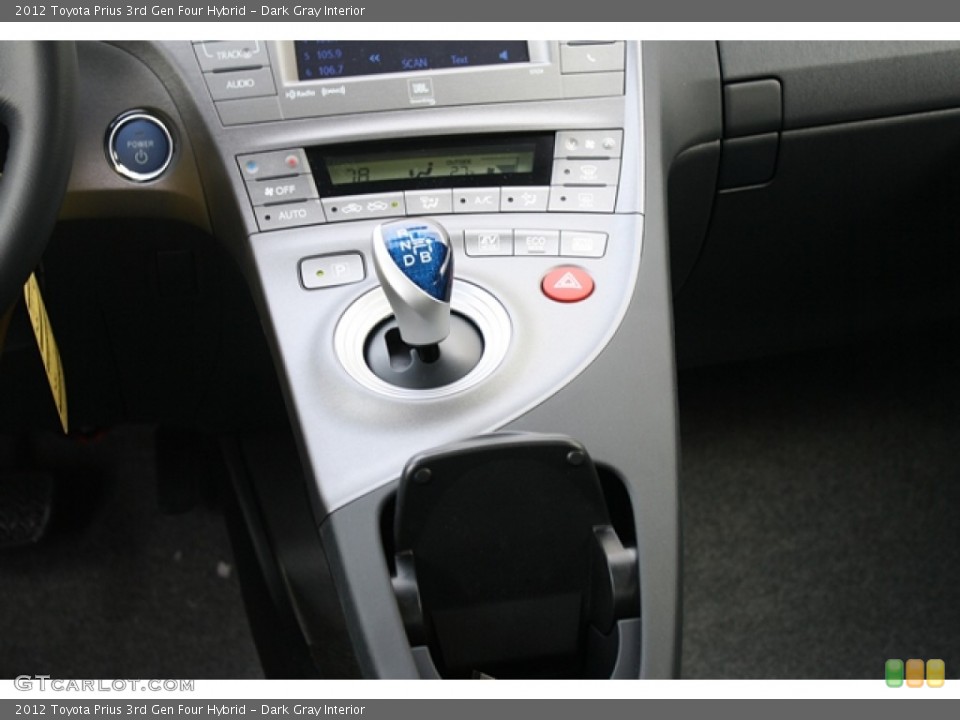 Dark Gray Interior Controls for the 2012 Toyota Prius 3rd Gen Four Hybrid #60863403