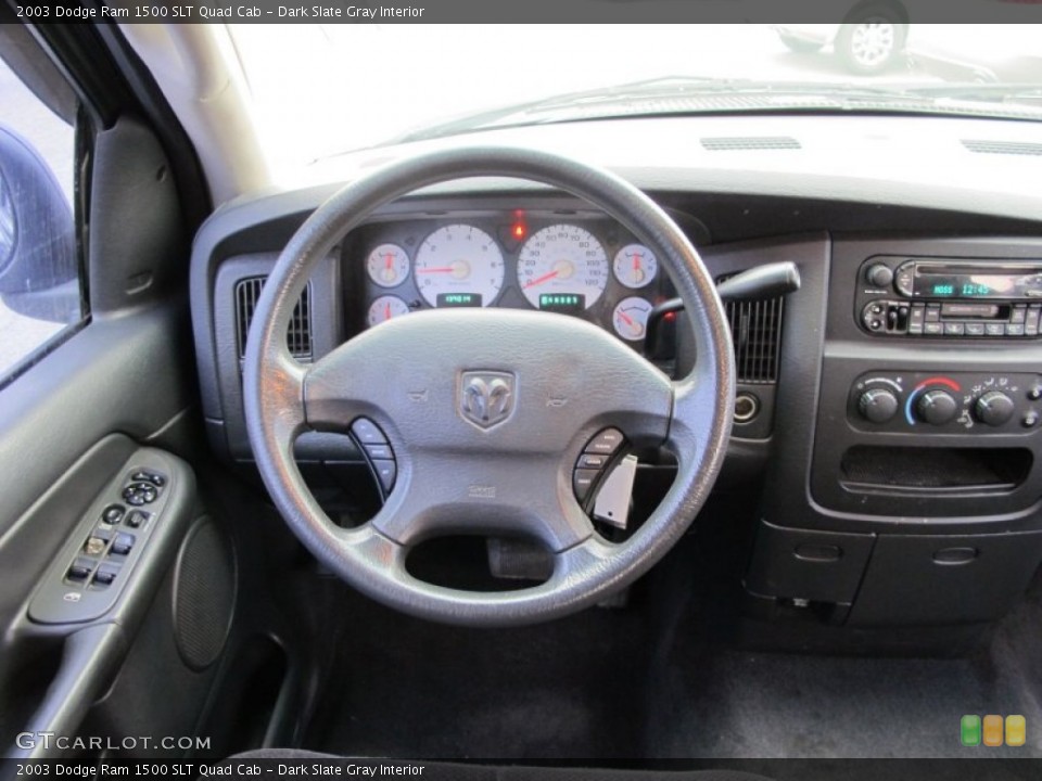 Dark Slate Gray Interior Steering Wheel for the 2003 Dodge Ram 1500 SLT Quad Cab #60863451