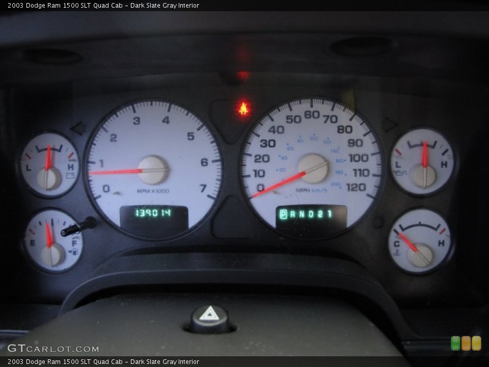 Dark Slate Gray Interior Gauges for the 2003 Dodge Ram 1500 SLT Quad Cab #60863460