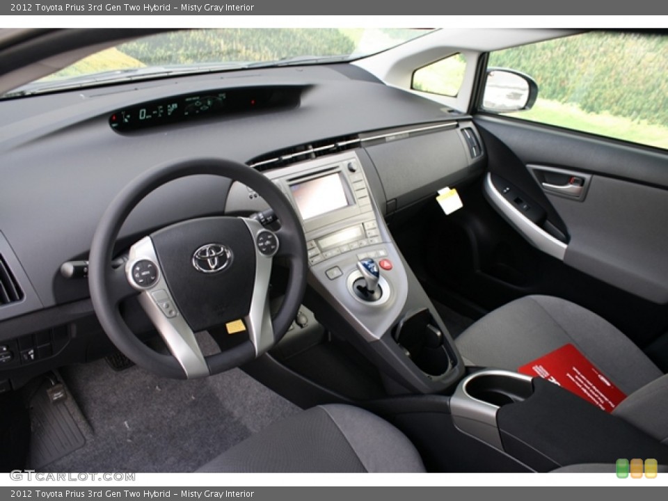Misty Gray Interior Dashboard for the 2012 Toyota Prius 3rd Gen Two Hybrid #60863472