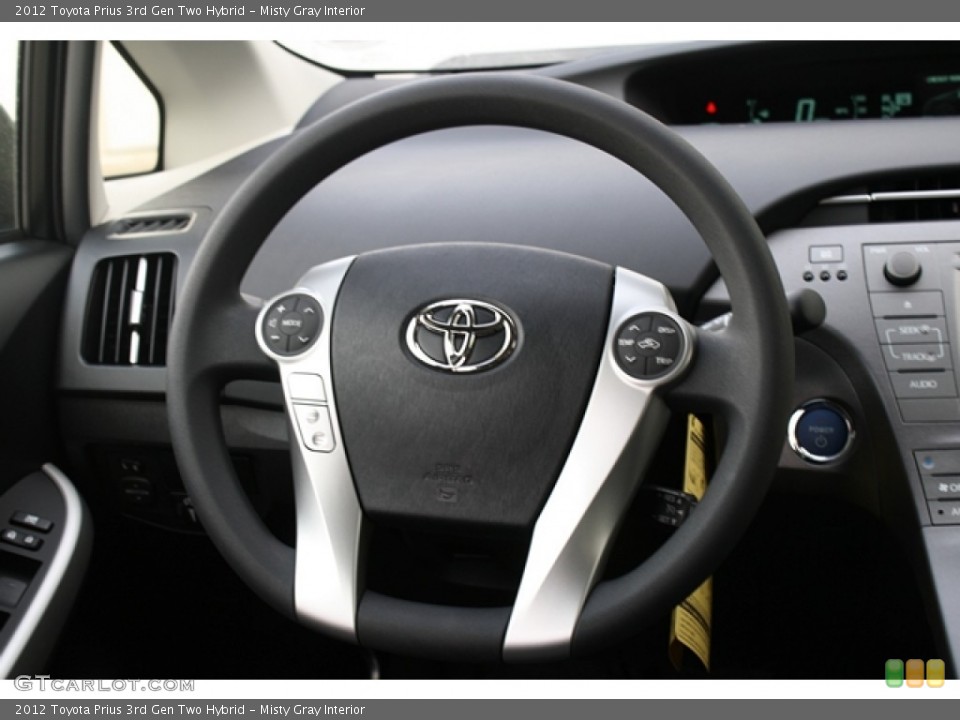 Misty Gray Interior Steering Wheel for the 2012 Toyota Prius 3rd Gen Two Hybrid #60863512