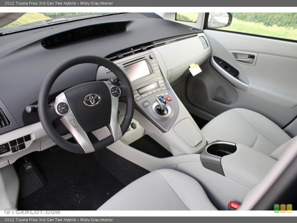 Misty Gray Interior Prime Interior for the 2012 Toyota Prius 3rd Gen Two Hybrid #60863616