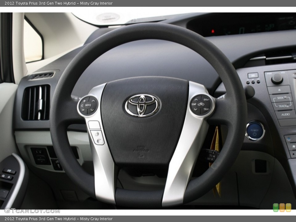 Misty Gray Interior Steering Wheel for the 2012 Toyota Prius 3rd Gen Two Hybrid #60863675