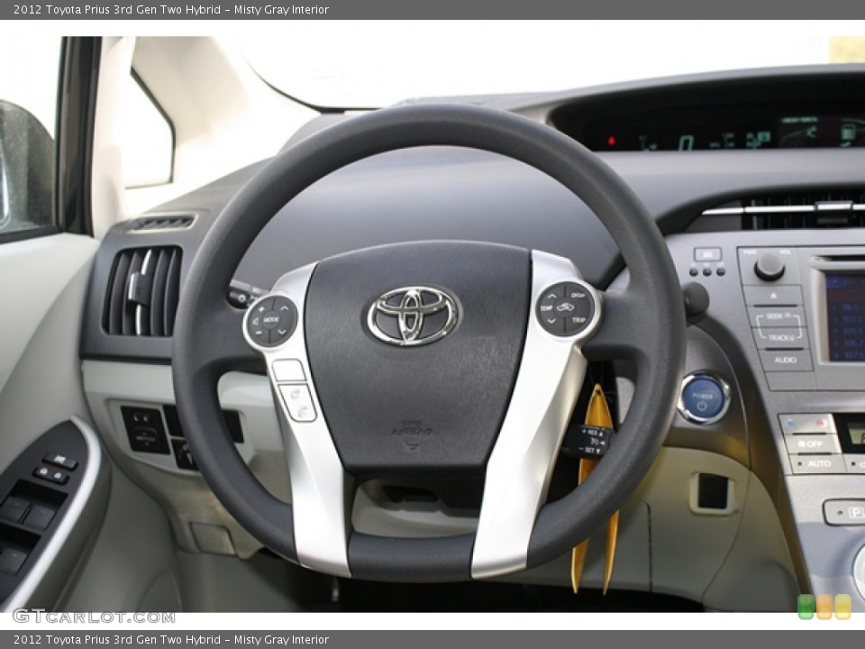 Misty Gray Interior Steering Wheel for the 2012 Toyota Prius 3rd Gen Two Hybrid #60863820