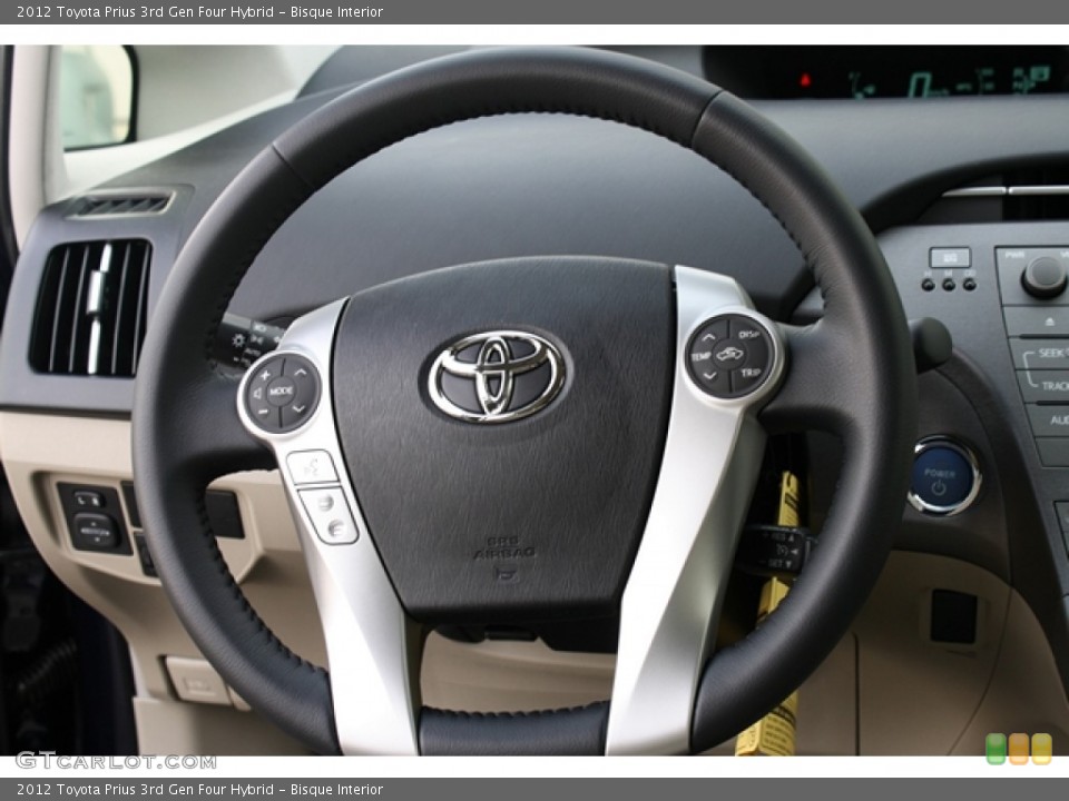 Bisque Interior Steering Wheel for the 2012 Toyota Prius 3rd Gen Four Hybrid #60863964