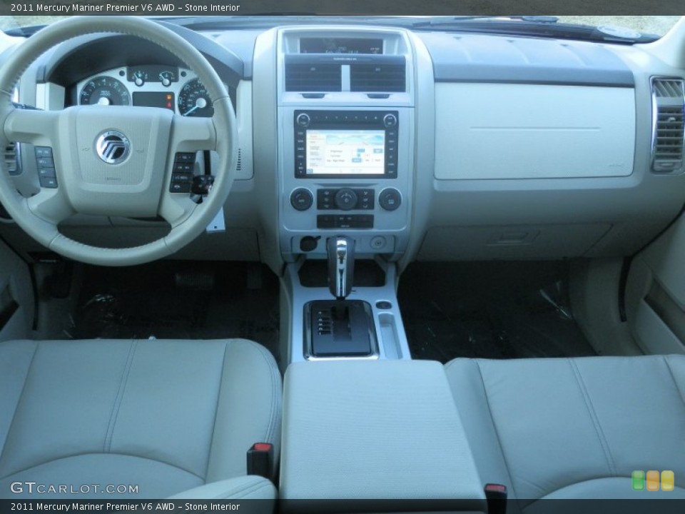 Stone Interior Dashboard for the 2011 Mercury Mariner Premier V6 AWD #60864108