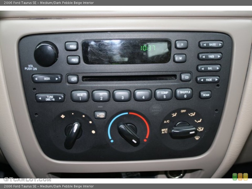 Medium/Dark Pebble Beige Interior Audio System for the 2006 Ford Taurus SE #60864390