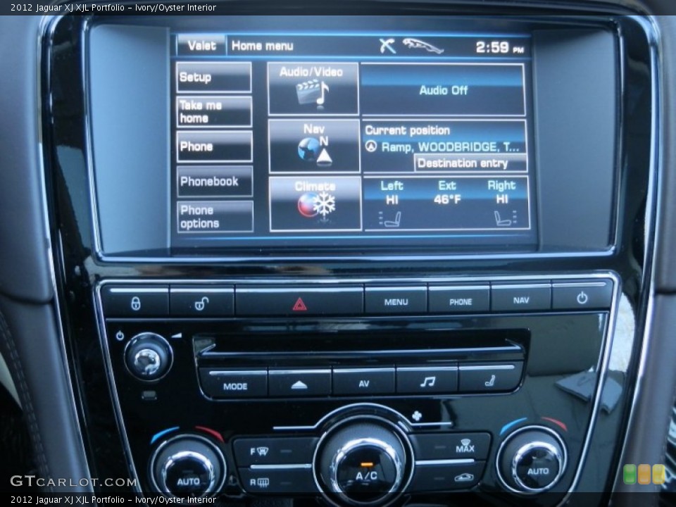 Ivory/Oyster Interior Controls for the 2012 Jaguar XJ XJL Portfolio #60864447